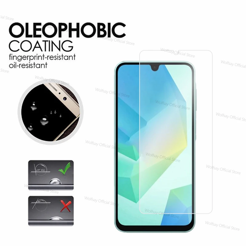 2/4PCS Screen Protector For Samsung Galaxy A16 5G Tempered Glass Samsung Galaxy A16 5G Protector Glass For Samsung Galaxy A16 5G image 4