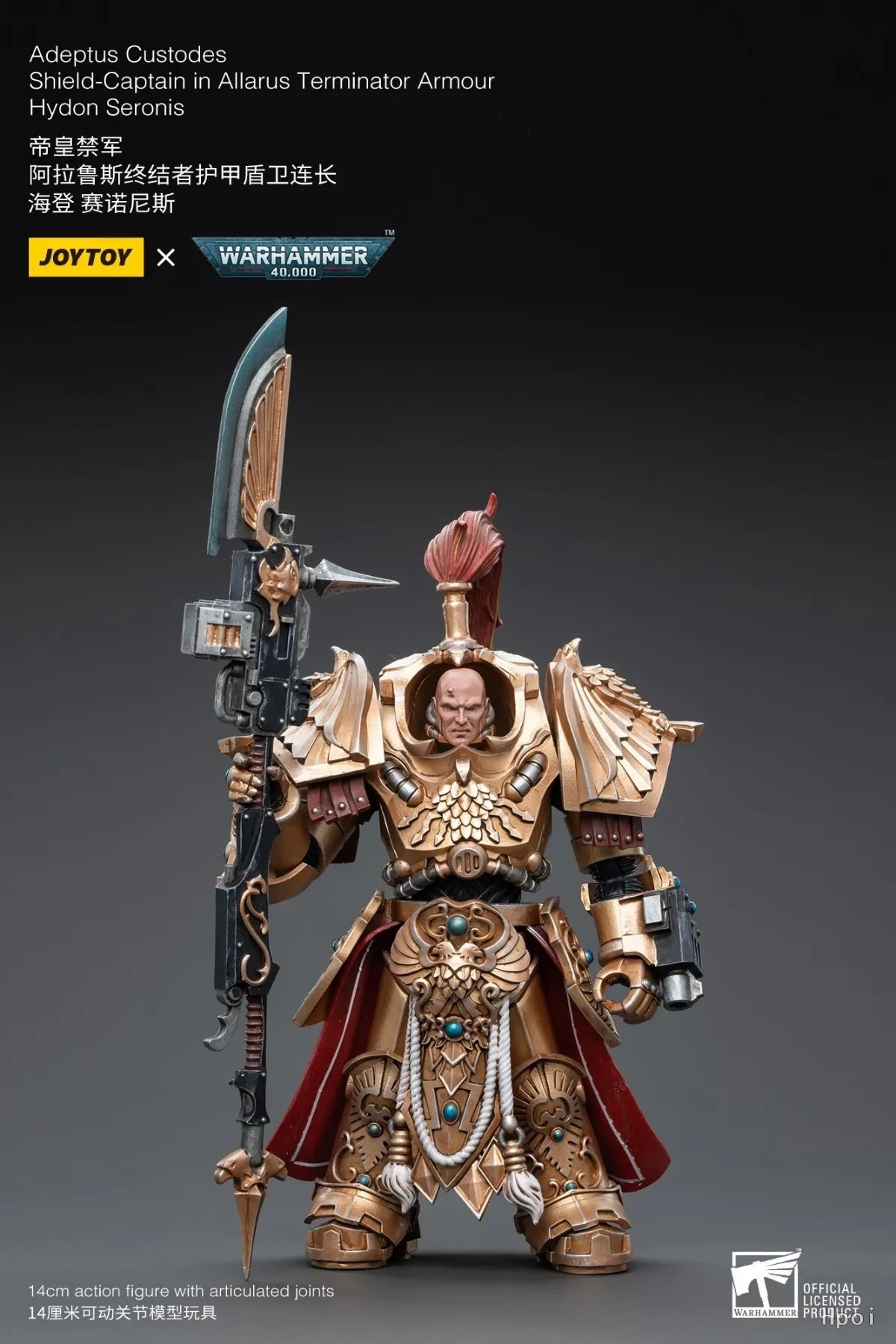 【Disponibile】JOYTOY Warhammer 40K 1/18 Action Figure Adeptus CustodesShield-Captain in Allarus Terminator ArmourHydon Seronis Toys