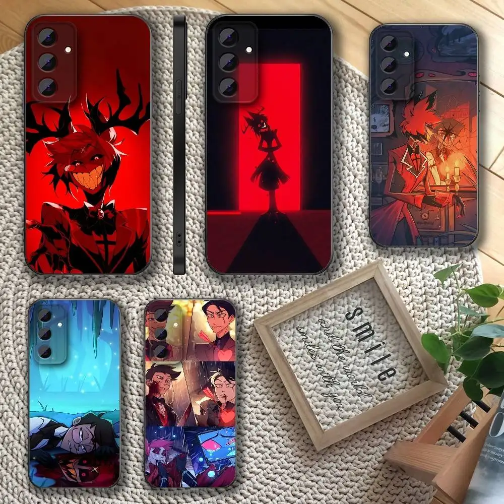 

A-Alastor R-Radio D-Demon Phone Case For Samsung S 25,24,23,22,30,21,10,9,Ultra,Plus,Lite,FE,4,5 G Soft Black Case