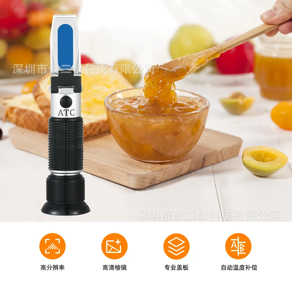 For portable handheld refractometer, sugar meter 28-62% sugar meter, optical refractometer sweetness meter