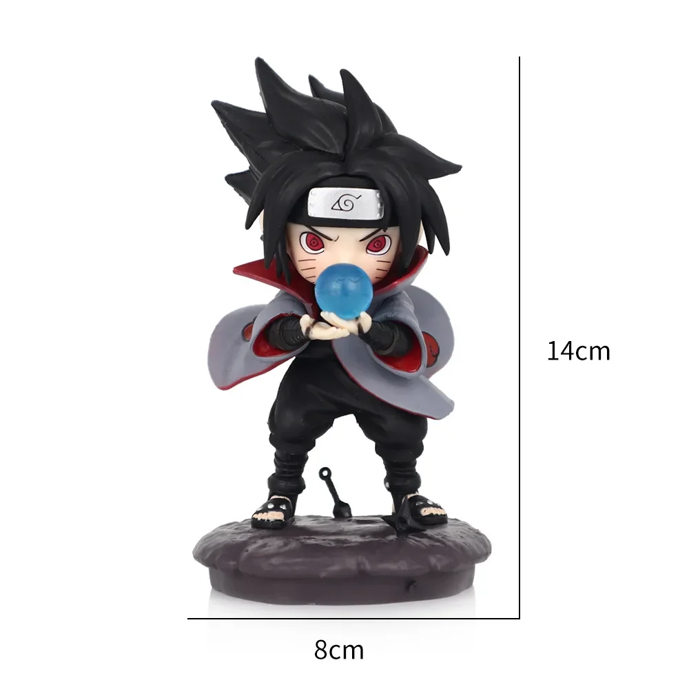 

New product Naruto Q version Sasuke figure, standing childhood Sasuke figure ornaments, two-dimensional chassis ornaments