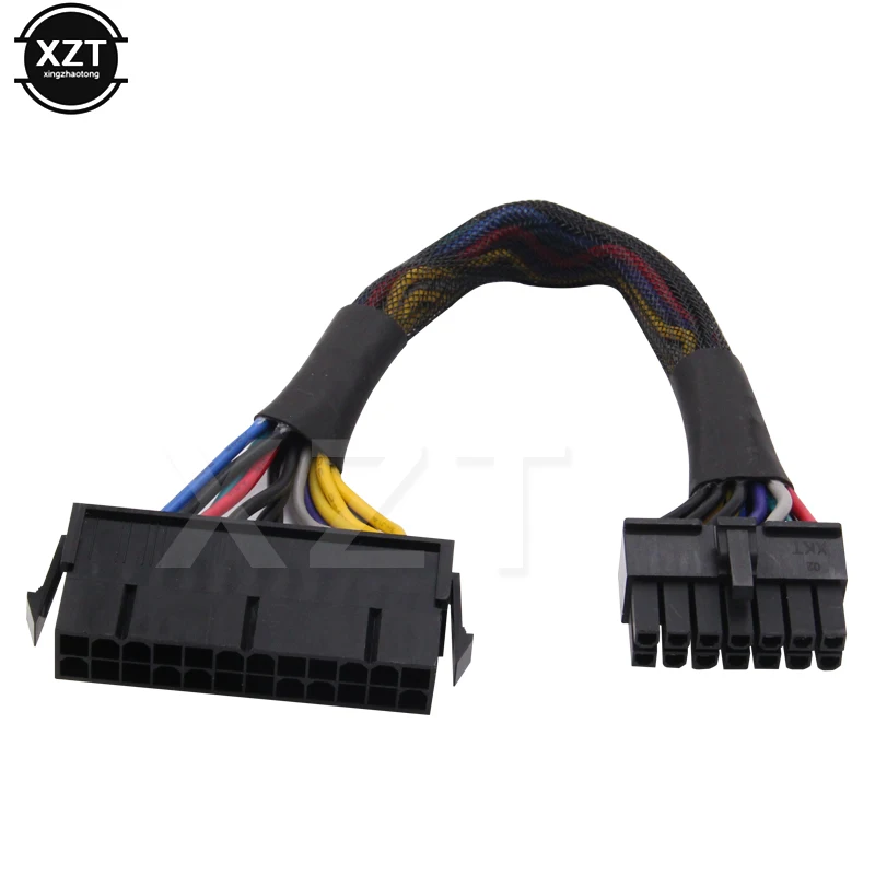 

20cm ATX 24Pin to 14Pin Power Supply Cable Cord 24p to 14p 18AWG Wire for Lenovo Q77 B75 A75 Q75 H81 Motherboard F19808