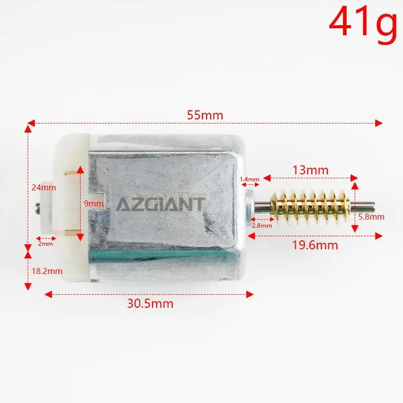 AZGIANT DC Core Motor For Mitsubishi Evolution MK9 Exterior Rearview Mirrors Folding Actuator 12000rpm Carbon Brush Micro 