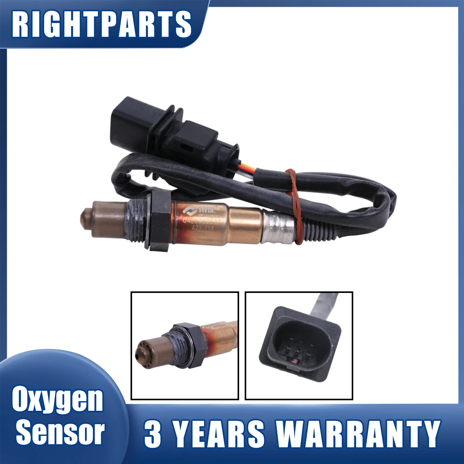 RIGHTPARTS O2 Oxygen Sensor fit for VW  Wideband Lambda Auto Oxygen Sensor No# 0258017424 / 0258017425 / 0258017425 / 04E906262T