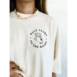 女性用半袖コットンTシャツ,フェミニストプリントTシャツ,女性用ヴィンテージスタイルTシャツ