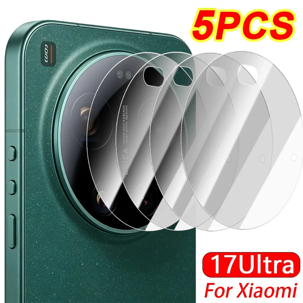 

1-5 шт. для Xiaomi 17 Ultra: Защитные пленки для камеры телефона, закаленное стекло, HD, прозрачные, с защитой от царапин, для задней камеры 17Ultra