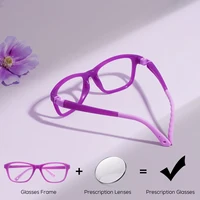 Nuevas gafas graduadas para niños y niñas, gafas ópticas antiluz azul para ordenador de lectura, montura ultraligera Flexible