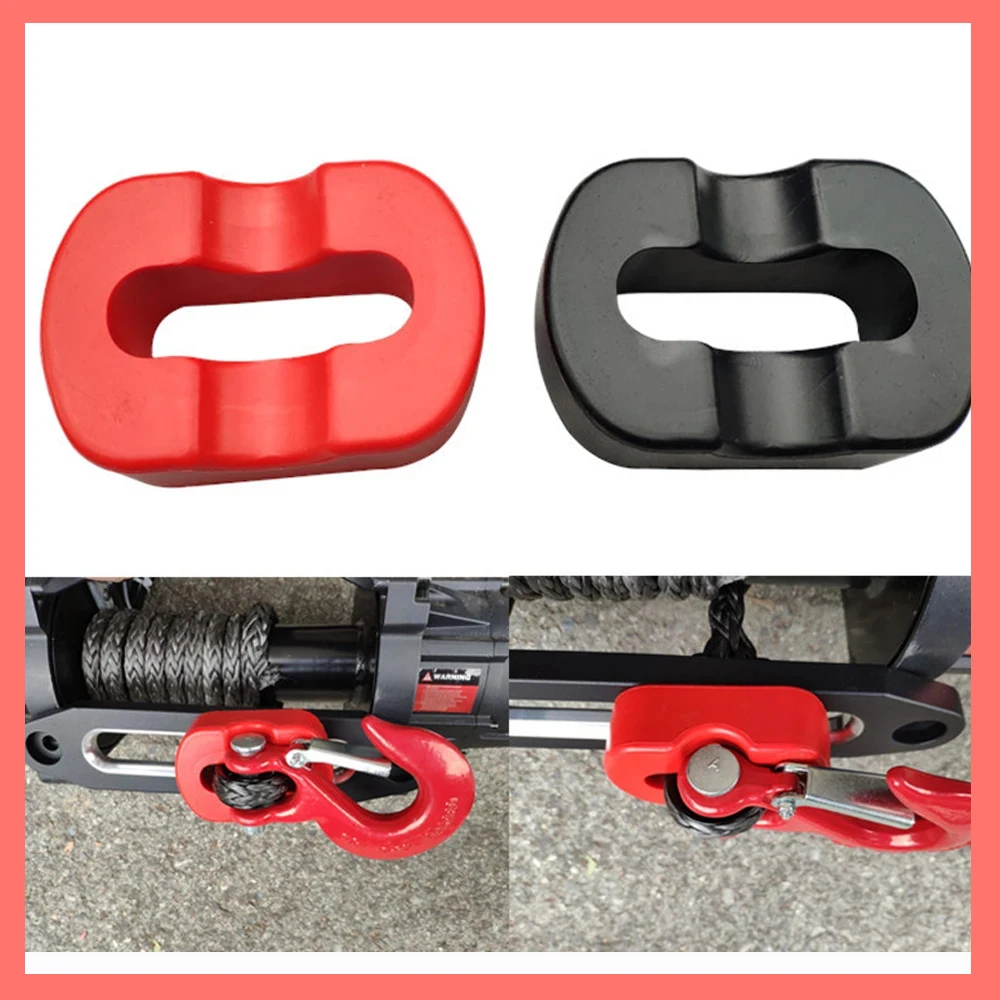 Rubber Stopper Stranded Cable Protective Tow Hook Universal 8000 lb or More Guide Winch (Stainless Steel Guide, Aluminum Guide)