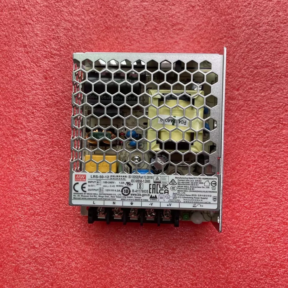 MEAN WELL LRS-50-3.3 LRS-50-5 LRS-50-12 LRS-50-15 LRS-50-24 LRS-50-36 LRS-50-48 50W Single Output Switching Power Supply