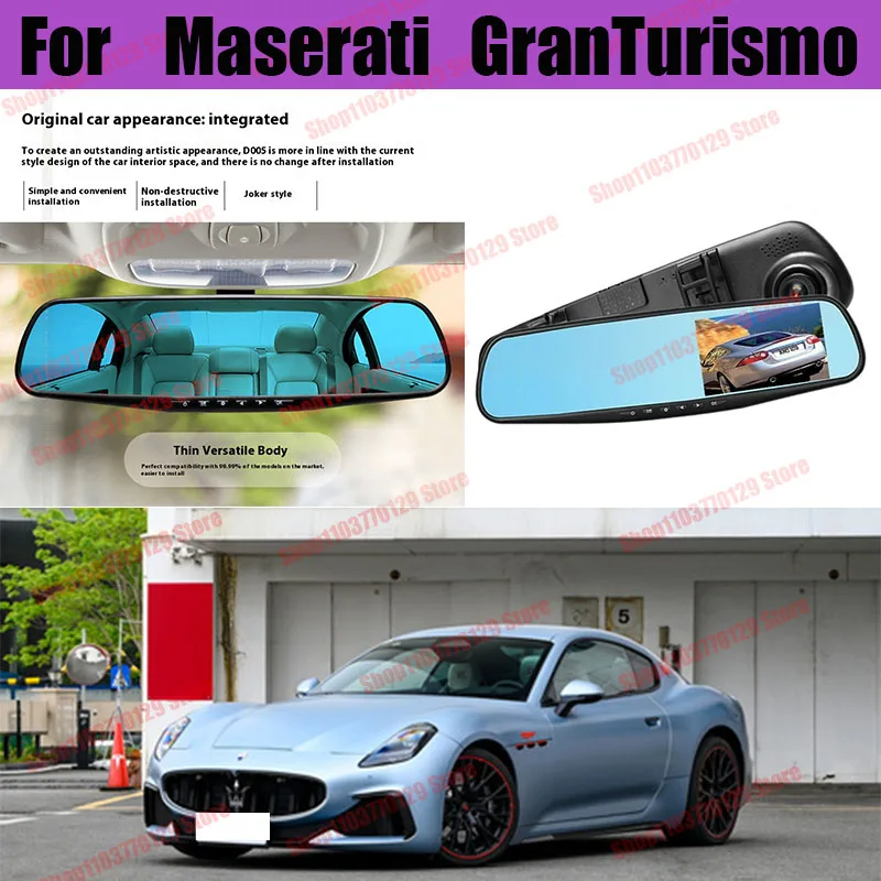 For Maserati GranTurismo High definition dual lens driving recorder with front and rear dual recording reverse images Car dvr