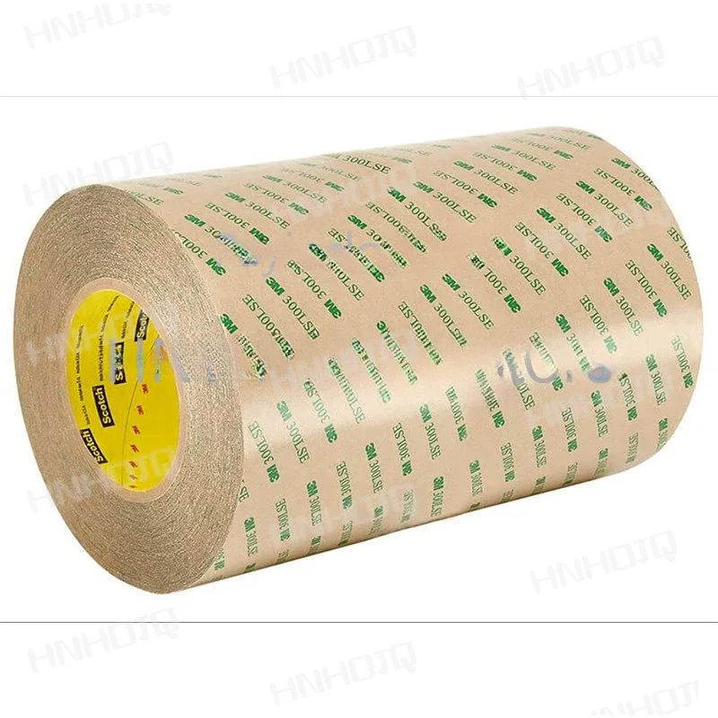 3M 9495LE zelfklevende transfertape - 30 cm x 180 ft. Dubbel gecoate polyester taperol met 300LSE lamineerlijm. Afdichtstoffen