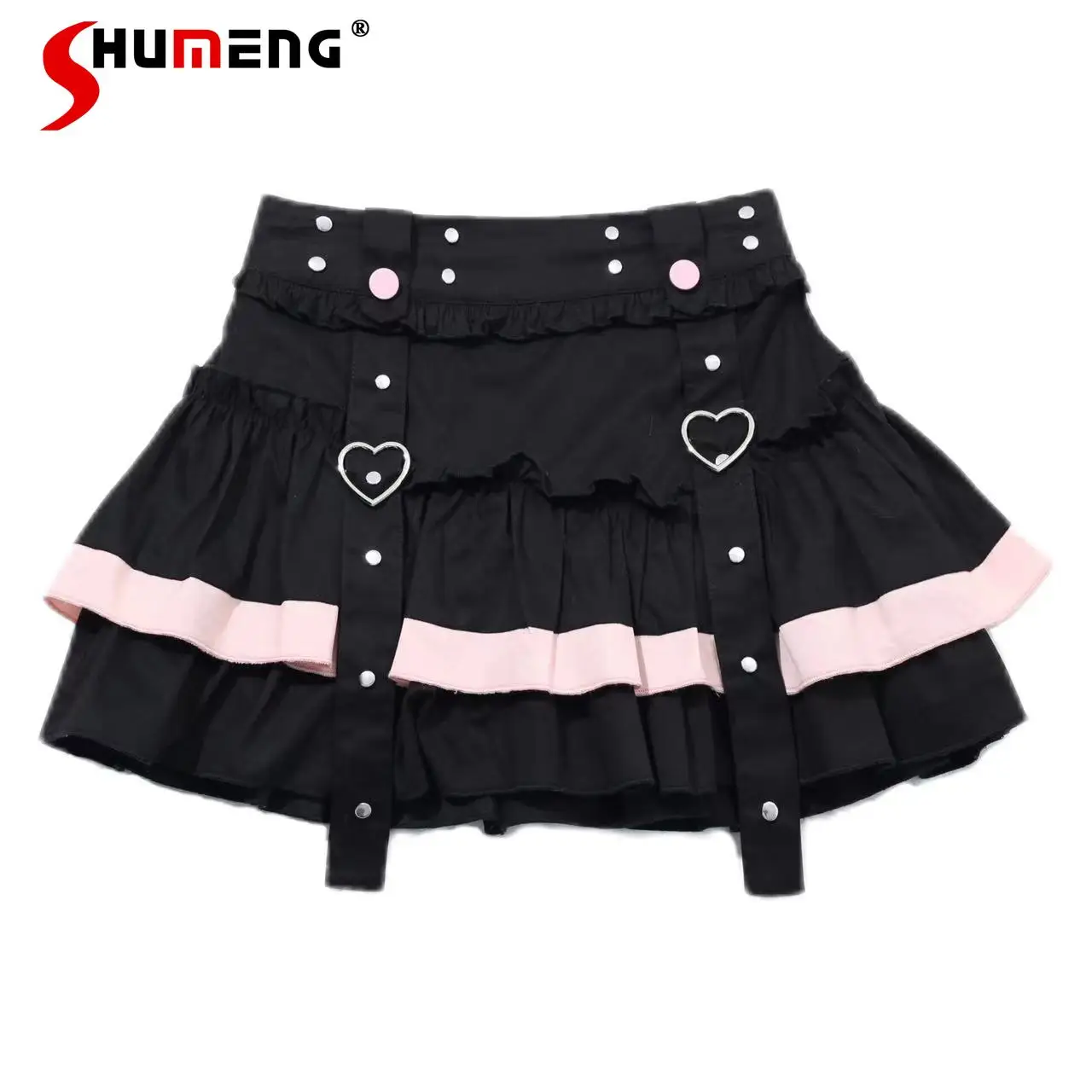 

Original Japanese Sweet Short Tutu Skirt for Women 2024 Summer New Cute Girl Versatile A-line Cake Skirts Ladies Four Seasons