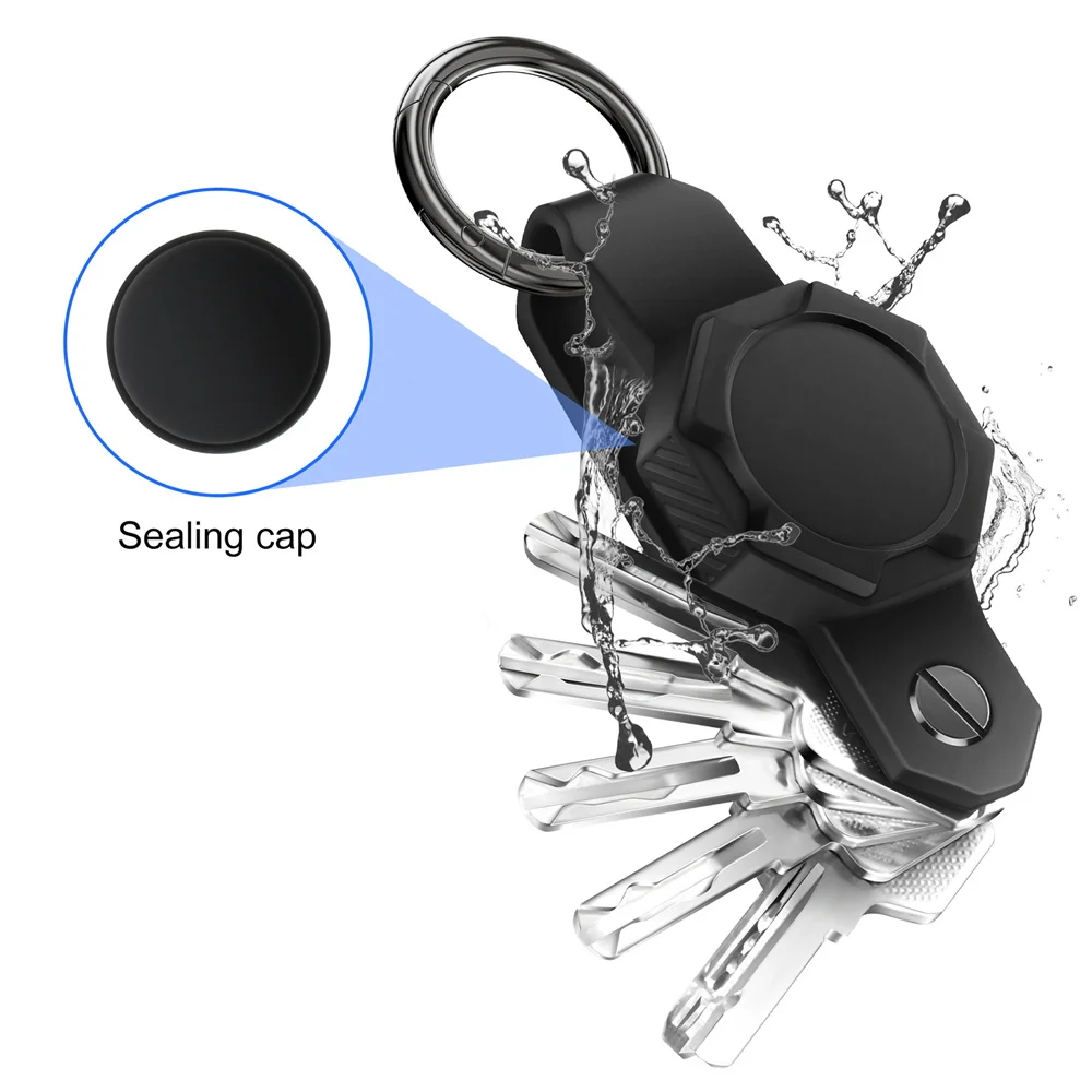 Apple AirTag Locator com Fix Keychain parafuso, plástico rígido proteger caso, impermeável, Anti-Lost, Anti-Scratch para crianças, Pet Collar, Fix