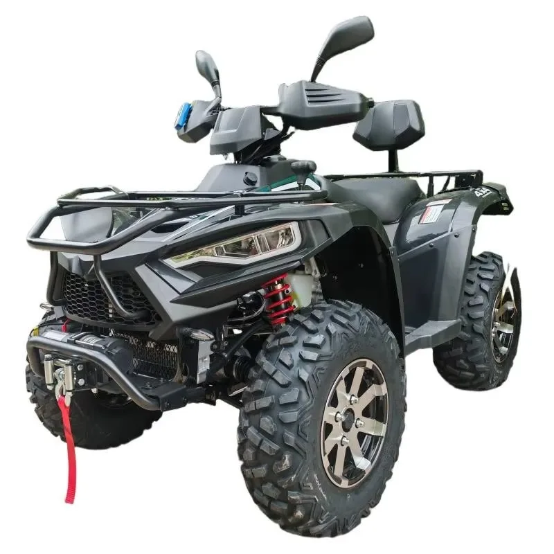 550cc 4x4 ATV Quad Bike Adult Heavy Duty Gas 4 Wheeler Off-Road Utility Vehicle with Winch Dual Disc Brakes All Terrain Farm