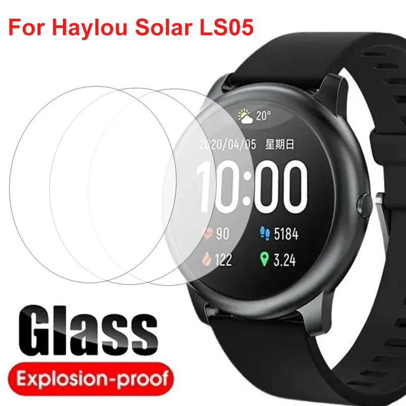 Gehärtetes Glas für Haylou Solar LS05 Smart Watch, kratzfest, HD-Displayschutzfolien für Haylou Solar LS05, Glasfolie, Zubehör