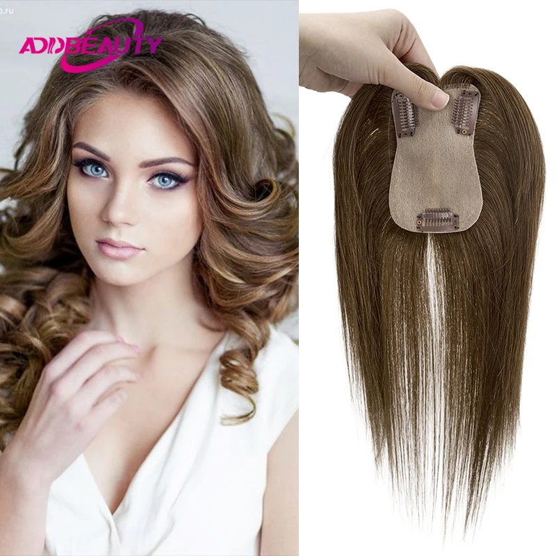 

Women Topper Human Hair Straight 7x11cm Silk Base Women Toupee Indian Human Hair Wigs Natural Real Hairpiece Blonde Hair System