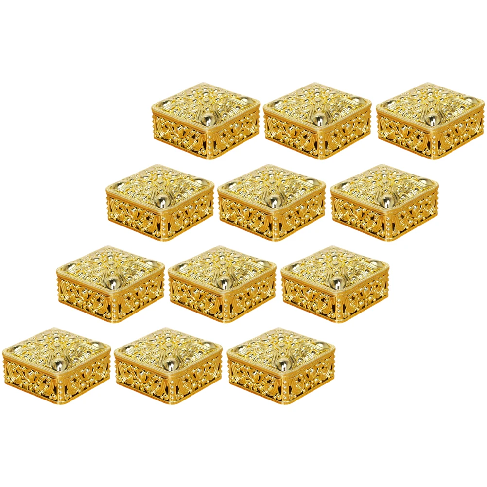 

12 Pcs Plastic Square Tins Small Party Favors Wedding Favor Boxes Goodie Boxes For Birthday Baby Shower Bridal