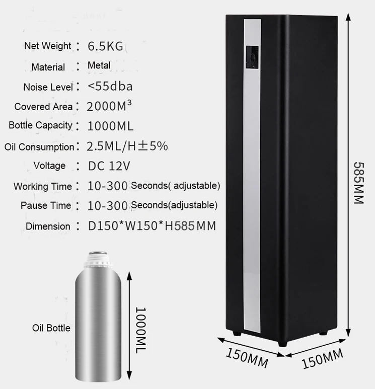 Hotel Lobby Scent Fragrance Diffusers Machine Commercial Smart Air Purifier