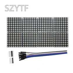 8-Bit MAX7219 Dot Matrix Module Control Module Single Chip Microcomputer Control Drive LED Display Module