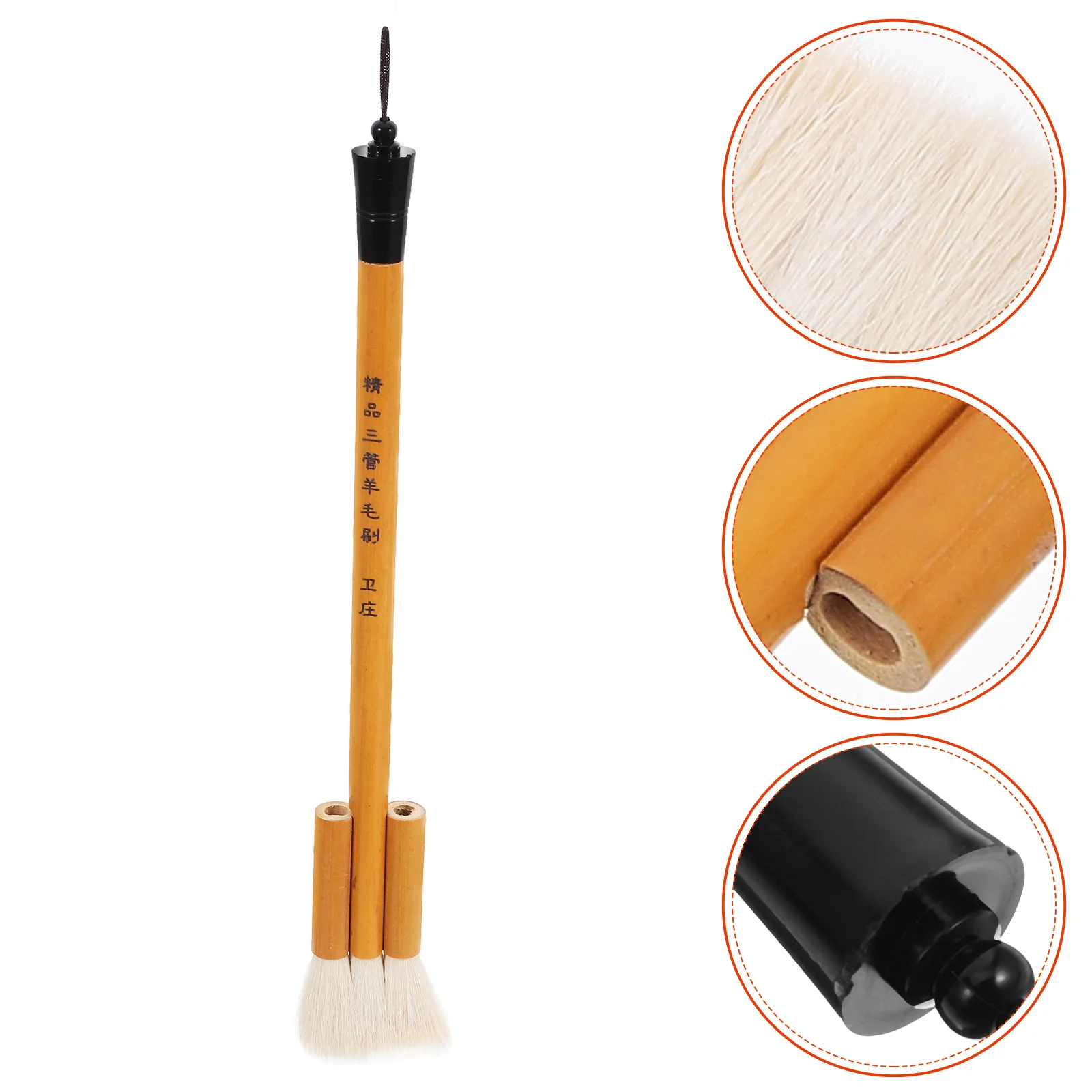 

Handheld Wool Paint Handle for Watercolor Texture Board Painting Multi-Functional Easy to Clean Art Supply