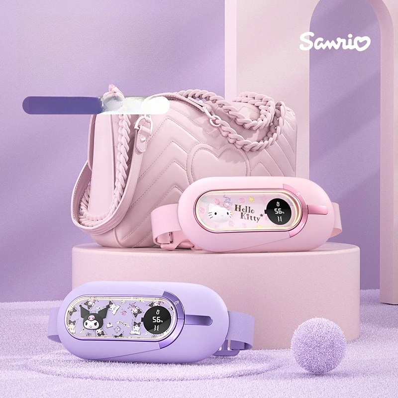 MINISO estilo de Disney Kulomi Warm Palace Treasure dismenorrea para niñas lindo pantalla Digital inteligente masaje cinturón de compresión caliente