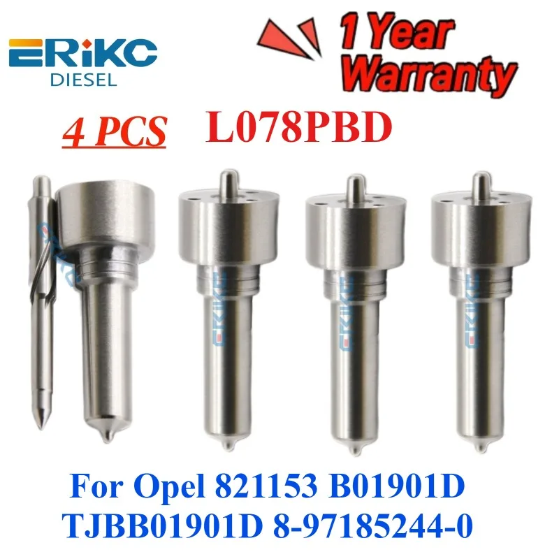 

4 шт. L078PBD L078 PBD B01901D дизельная форсунка Common Rail для Opel 821153 B01901D TJBB01901D 8-97185244-0