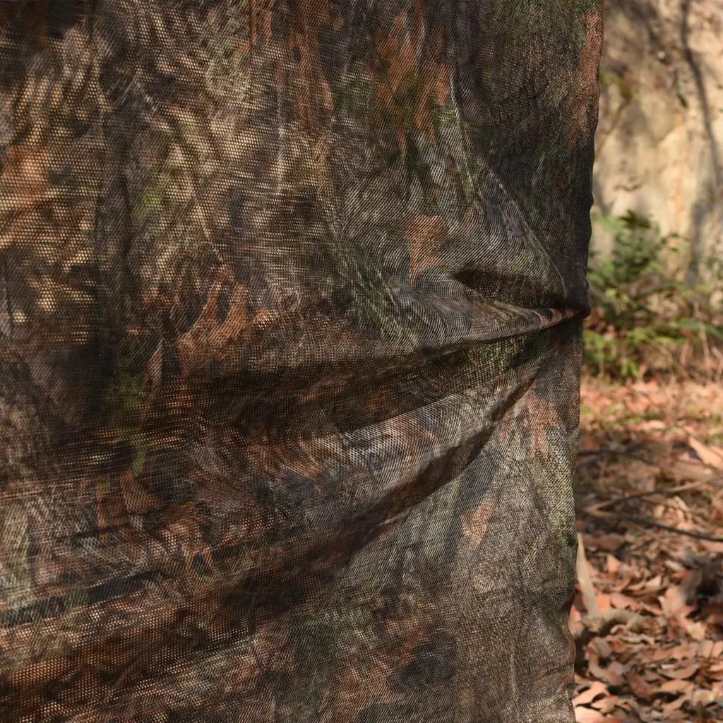 300D كامو المعاوضة لغطاء الصيد التخييم في الهواء الطلق التمويه صافي الستائر كبيرة لاطلاق النار الستائر الأرضية شجرة تقف