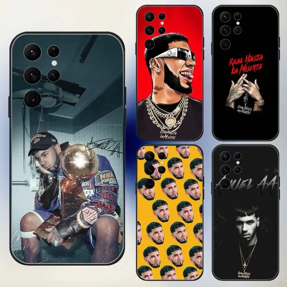 

Rapper Anuel AA RHLM Phone Case For Samsung S25,24,23,30,21,10,9,Ultra,Plus,Lite,FE,5G Black Soft Case