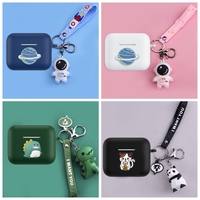 For 1MORE Pistonbuds Pro / PISTONBUDS/ECS3001T Case Cartoon Astronauts/Pandas/Dinosaurs silicone Earphones Cover cute