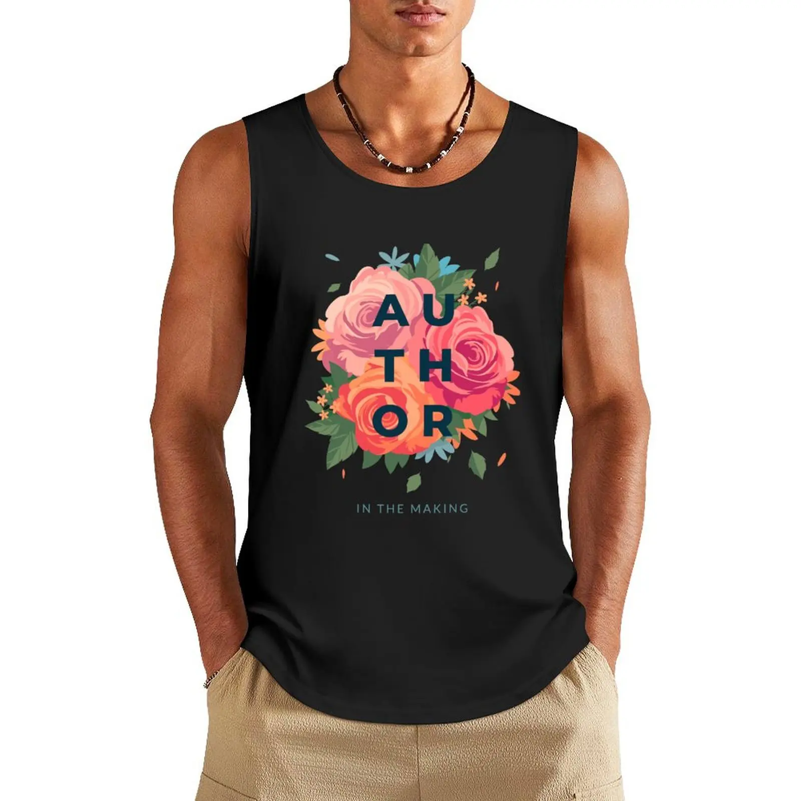 Author In The Making Tank Top Gym wear men gym