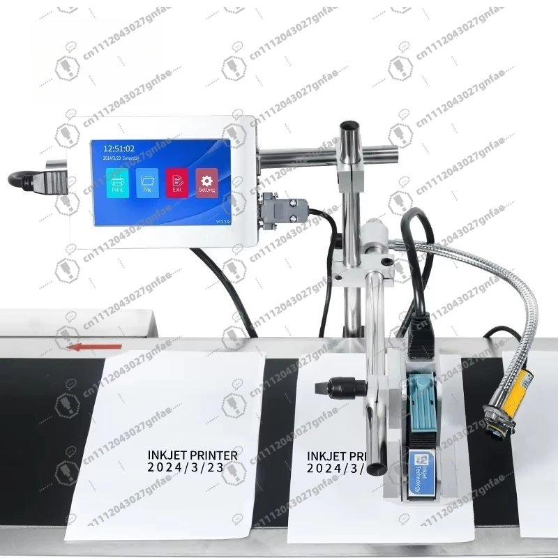 2026 online automatic 5-inch inkjet printer for metal, PVC, plastic, paper, and carton presses