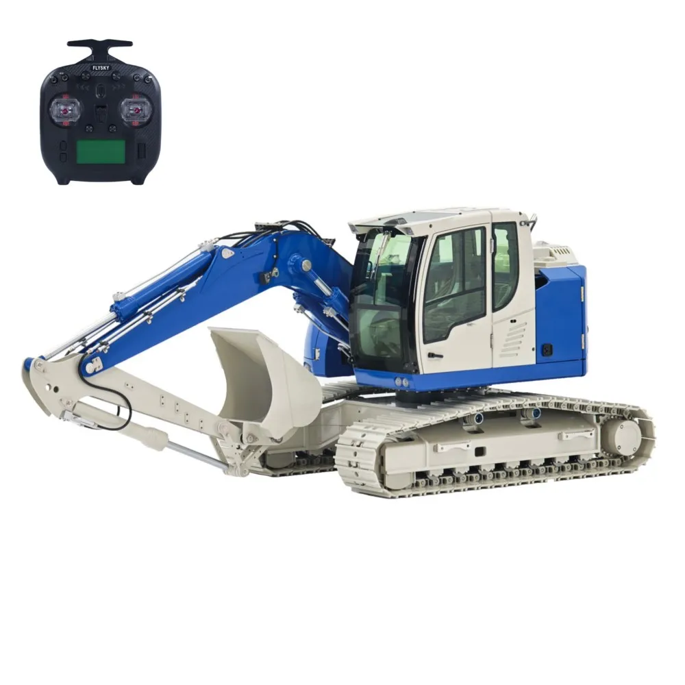 1/14 metal 2 braços rc escavadeira hidráulica rastreada JDM-208 r920 escavadeira de controle de rádio engenharia veículo bateria modelo de construção