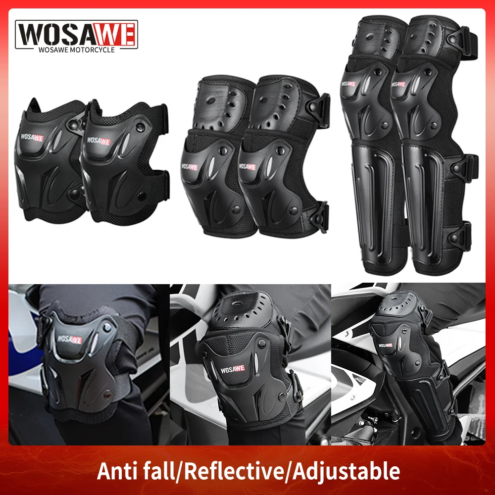 

WOSAWE Motorcycle Kneepads Elbow Pads Motocross Arm Protector Guard Moto Body Protective Gear MTB Motorbike Riding Knee Brace