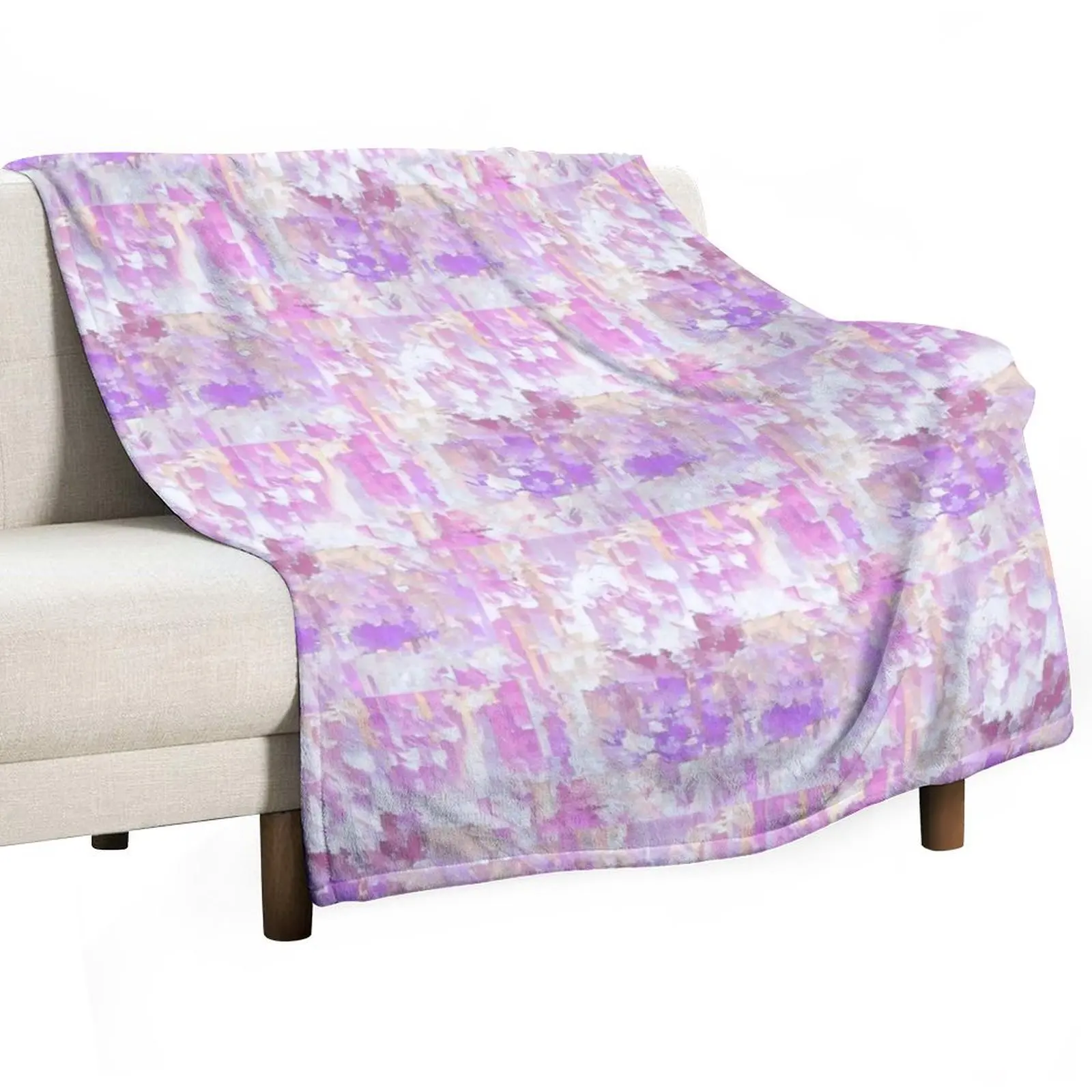 

Abstract Madness: Grandma's Favorite Colors Throw Blanket For Sofa Thin Soft Plaid Vintage blankets ands Blankets