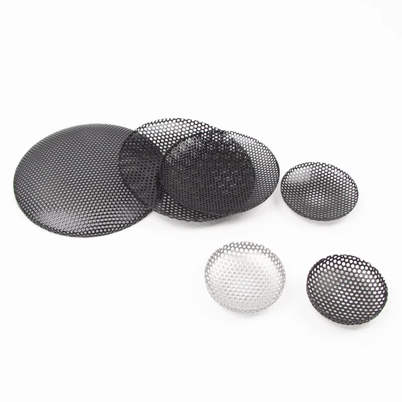 2Pcs 32/34/36/38/40/42/46/56/65/67/75mm Arcuate Speaker Conversion Net Cover Audio Tweeter Curved Metal Mesh Grille Protection
