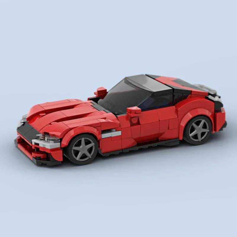 Modelo de campeón de velocidad de ciudad, bloques de construcción Moc, supercoche de velocidad, tecnología GT, bloques modulares, regalos, juguetes de Navidad, conjuntos DIY de montaje