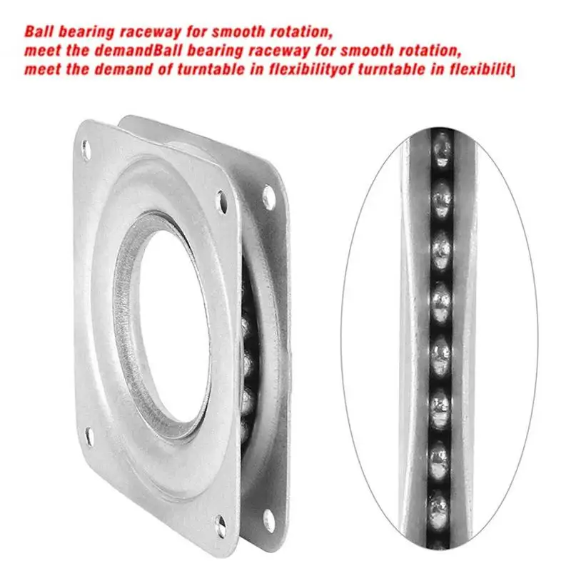 *3 Inch Lazy Susan Turntable Steel Ball Bearings Stands Swivel Plate Rotating Tray For Furniture Chairs Display Cooking Tabletop