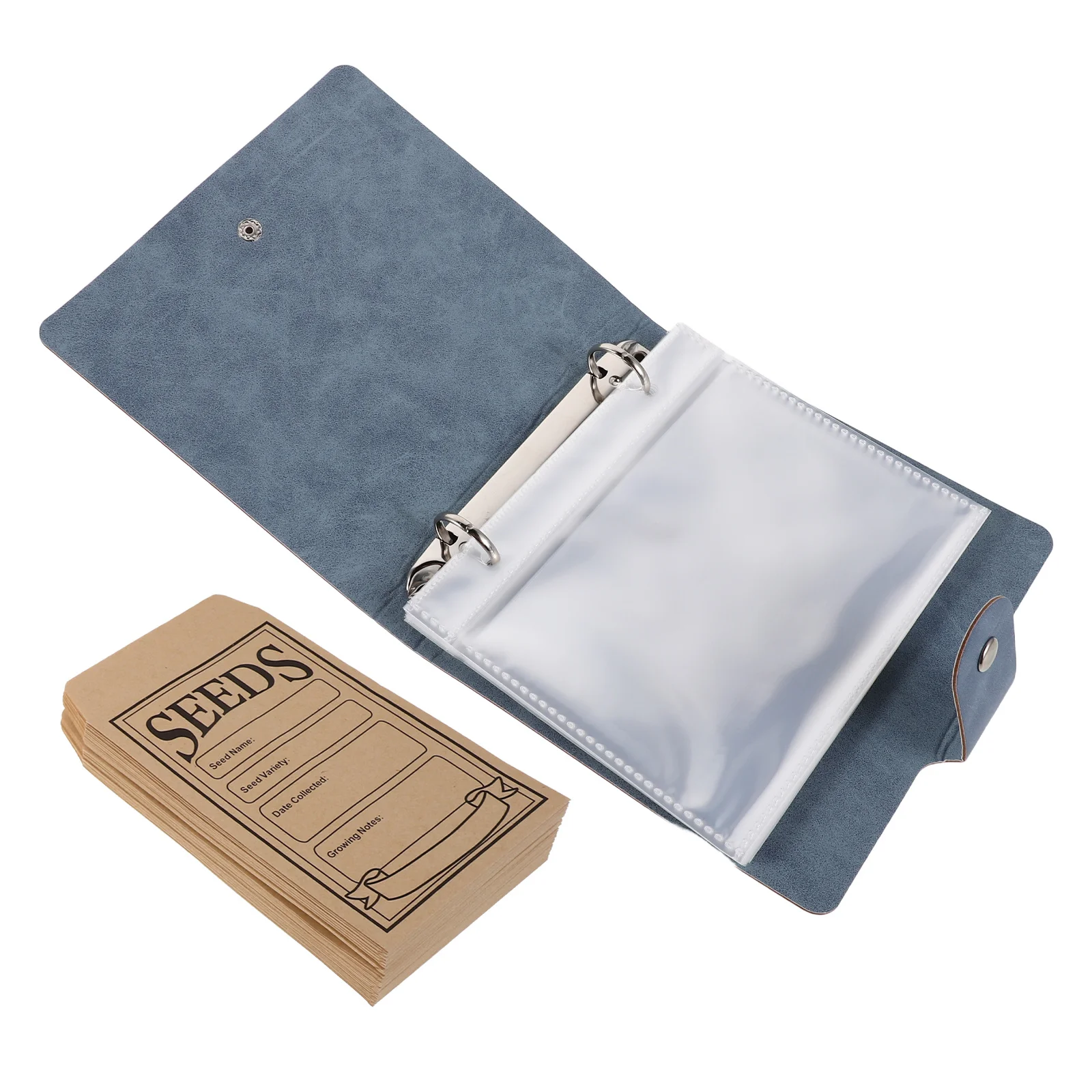 

Seed Storage Album Envelopes Organizer Photo High Capacity Binder Kraft Paper Pu Garden
