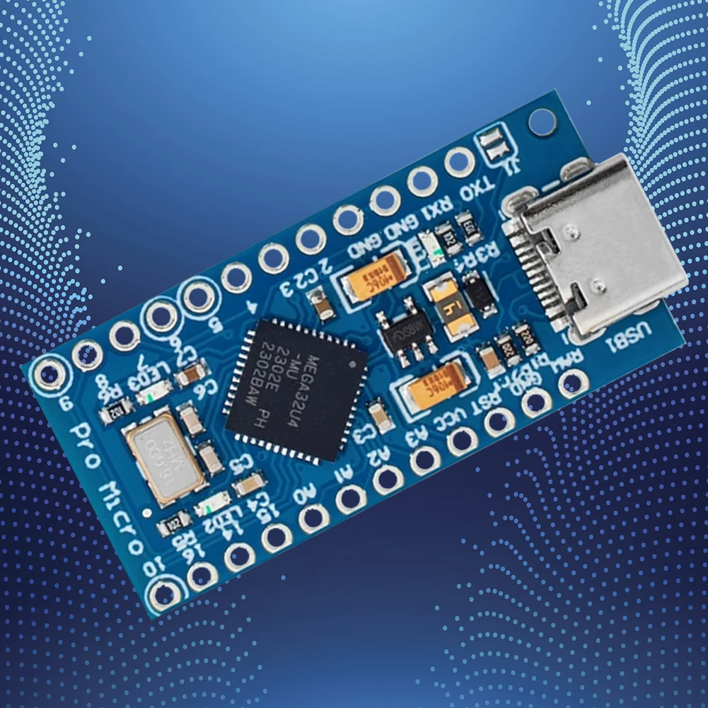 Pro Micro Module Board With 2 Row Pin Header ATmega32U4 5V/16MHz Micro-USB Development Module Board for Arduino IDE V1.0.1