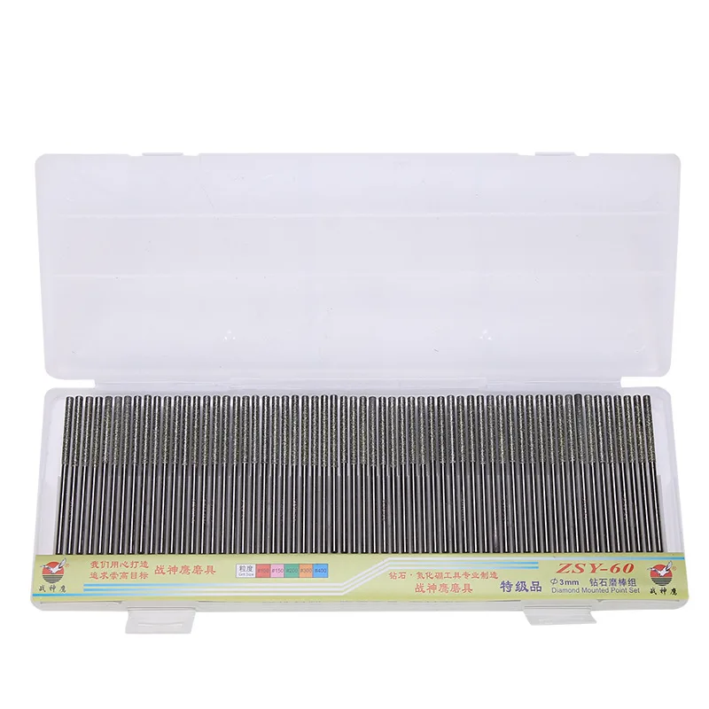 Mesh Diamond Grinding Rod Extended Emery Grinding  Glass Mold Grinding Head