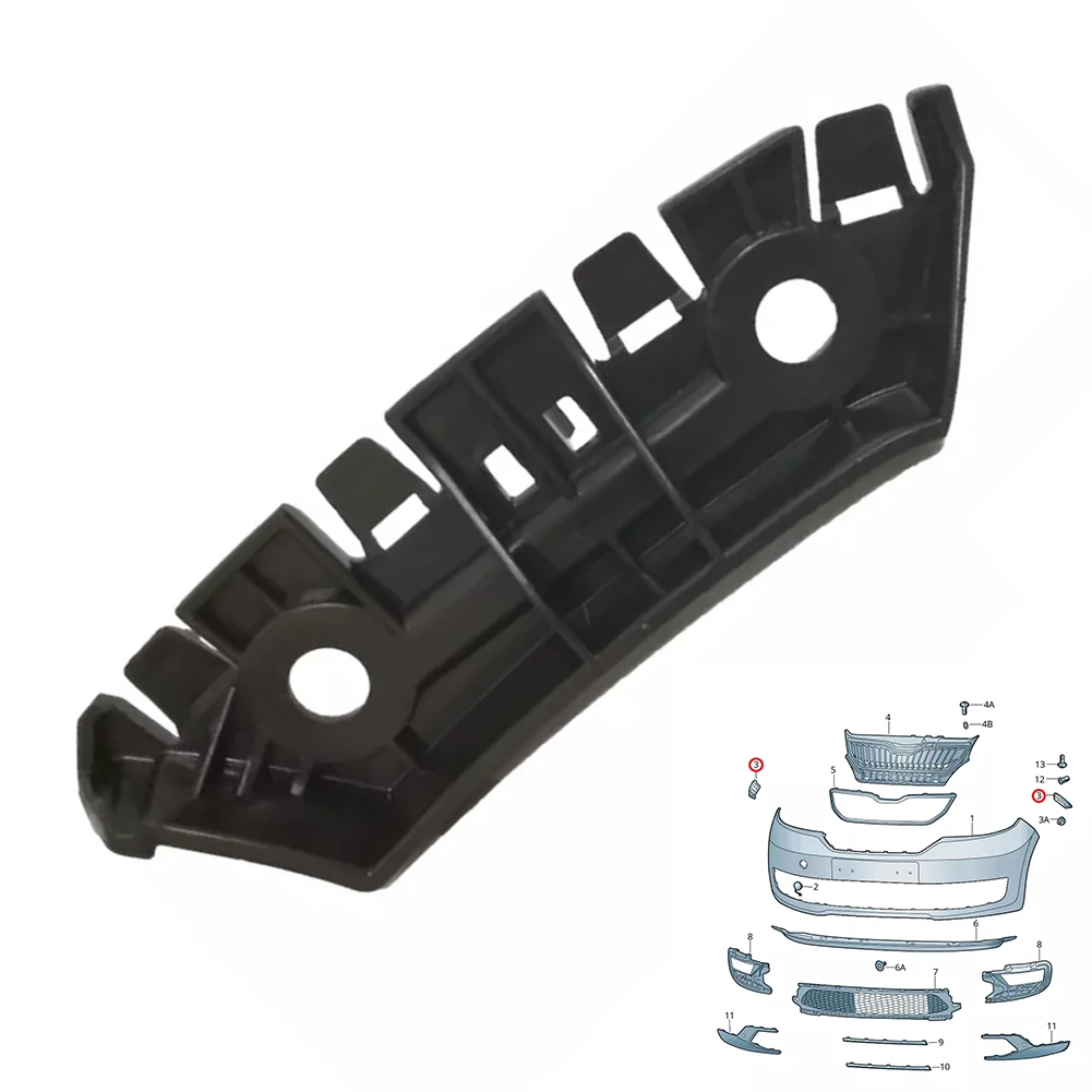 /Front /Left /Bumper Bracket For SKODA CITIGO UP 1S0807183A Black ABS Plastic Support Mount Replacement Part For SEAT MII 2012-2
