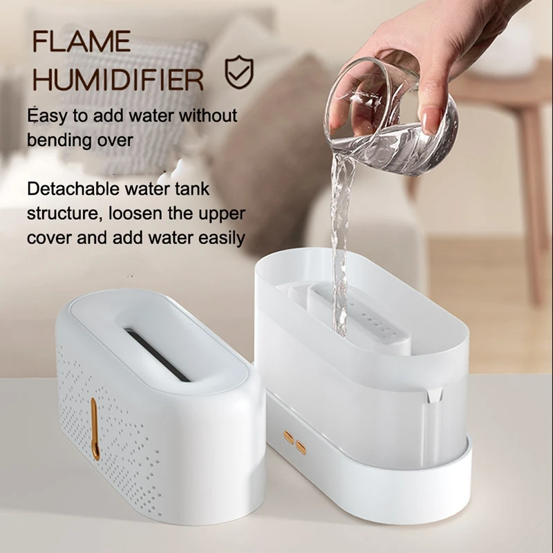 مصباح لهب مرطب هواء مع فلتر مجاني ، ناشر رائحة الزيوت العطرية ، ناشر علاج بالروائح العطرية بالموجات فوق الصوتية للمنزل