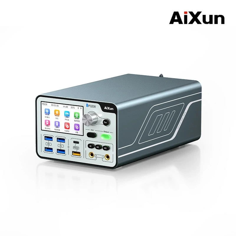 AiXun P3208 Smart Regulated Power Supply One Key Boot up Docking Station Fast Charge Adaptor for iPhone 7-14 Pro Max Repair Tool