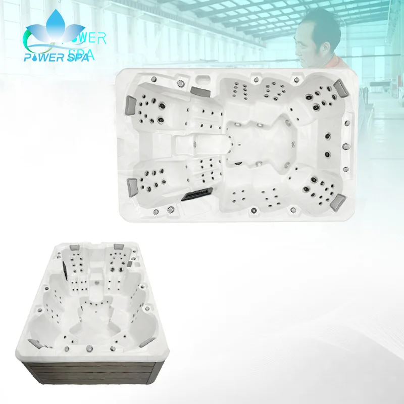 Backyard High Quality Premium Acrylic Hydro Massage for 1-5 Person Freestanding Hot Tub Outdoor Jacuzzier Spa Hot Tub