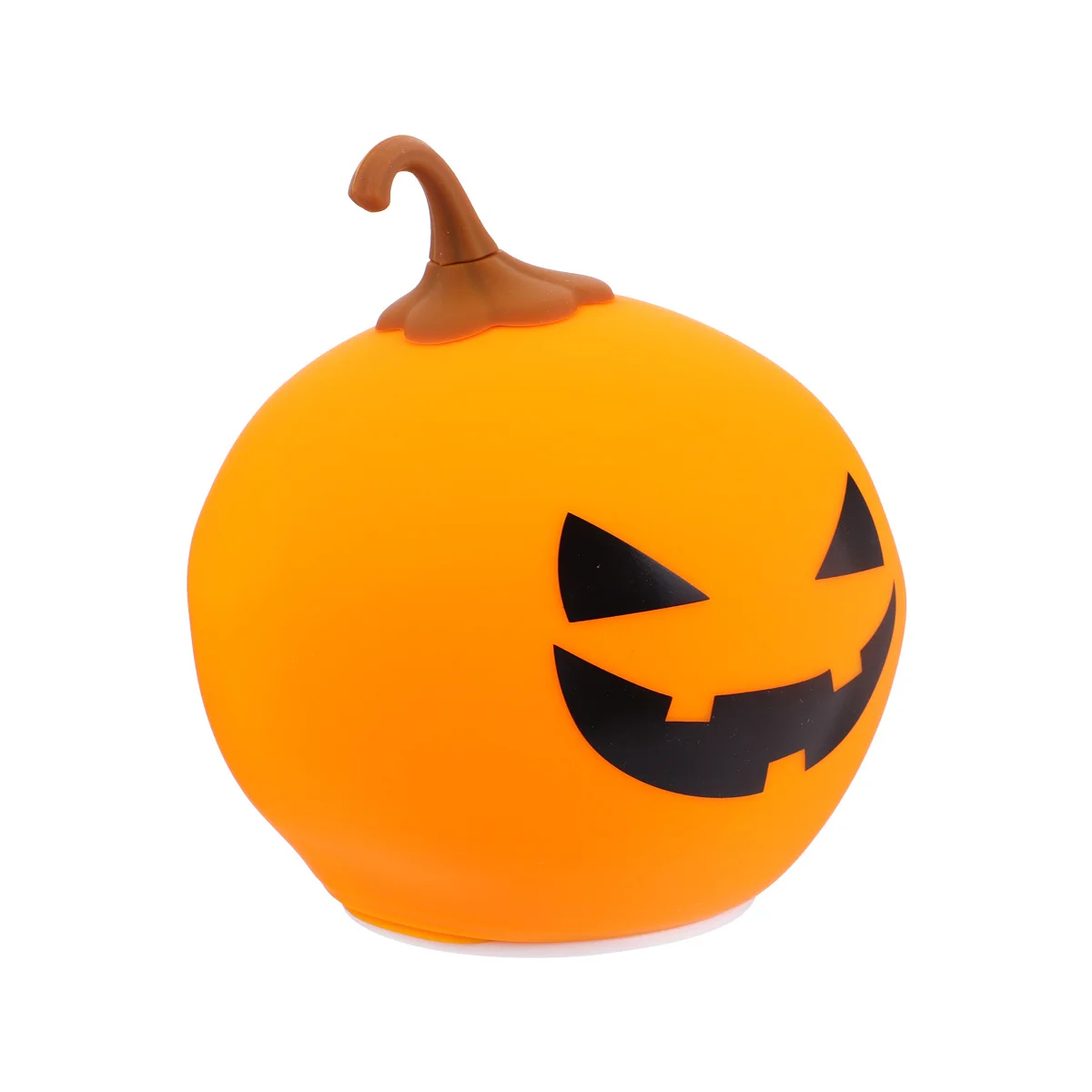 1Pcs USB Rechargeable Silicone Pumpkin Night Lamp Halloween Pattern LED Colorful Table Lamp Creative Bedroom Light
