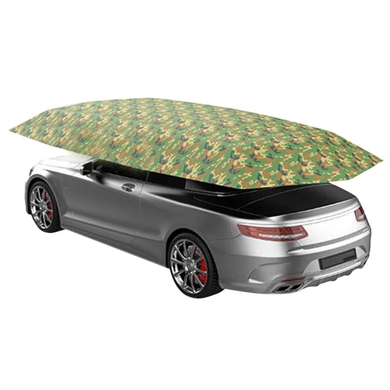 Camouflage Car Sun Shade Durable Car Windshield Sun Car Umbrella Sun Shade Cover Outdoor Car Vehicle Tent Anti-UV Sun