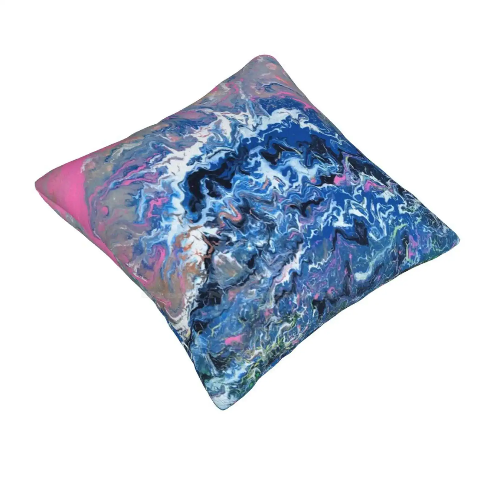 The Surge Soft Comfortable Pillowcase Crashing Waves Ocean Swirly Pink Beautiful Abstract Surf Flashy Churning Water Colourful