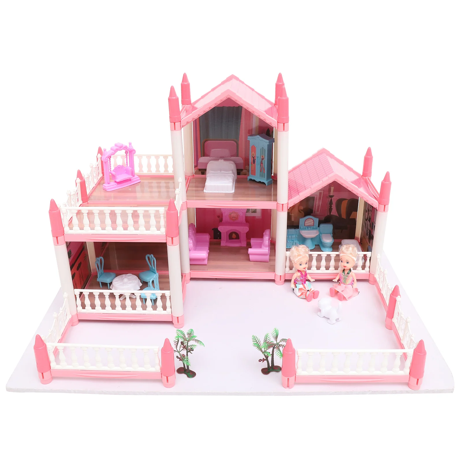 Children's Play House Little Girl Toys 3-year-old Princess Castle Villa DIY Dollhouse Assembled Plastic