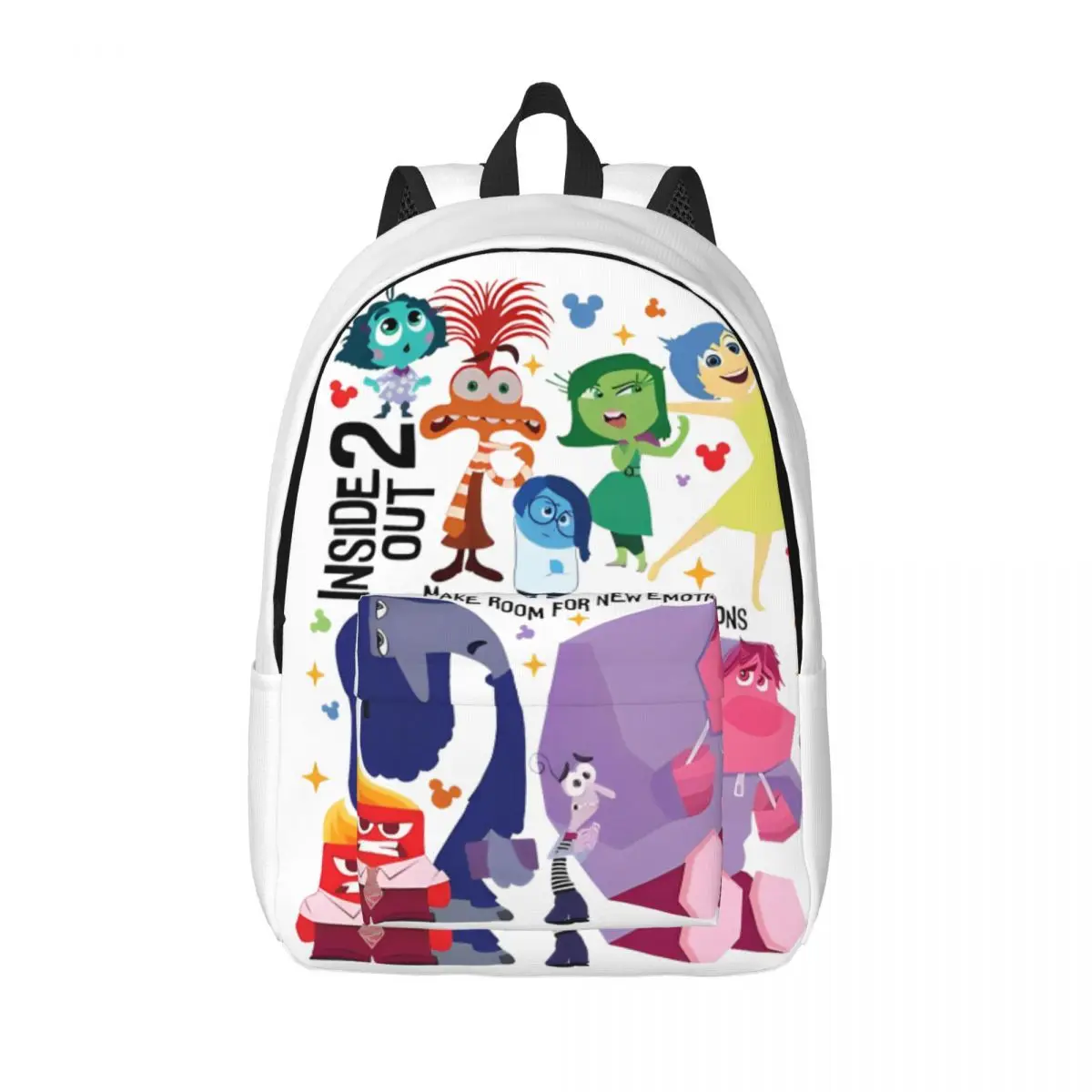 Inside Out va bene sentire tutto lo zaino per la scuola primaria prescolare studente Bookbag Boy Girl Kids Daypack escursionismo