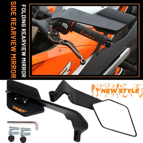 Imagen 1 del producto Espejo retrovisor lateral de motocicleta para KTM 125 200 250 390 690 790 890 Duke 990 1290 1390 Super Duke Stealth Winglets espejos retrovisores